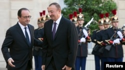 François Hollande və İlham Əliyev