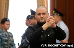 Сергей Удальцов в суде, в 2014 году