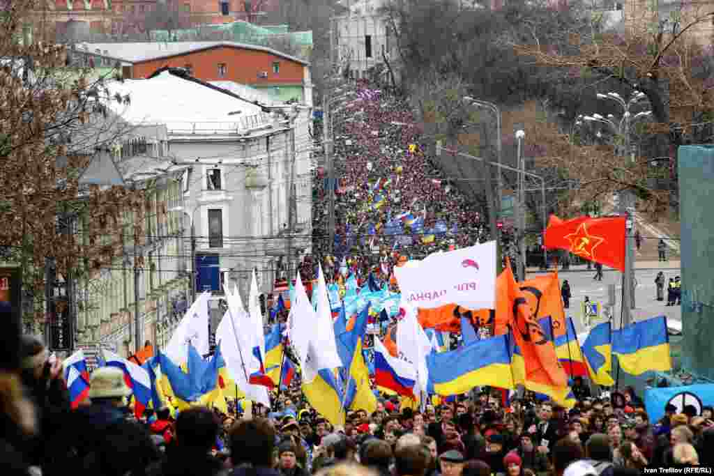 Антивоенная акция в Москве