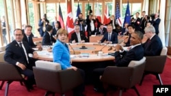 Рабочая сессия группы G7 в замке Эльмау. 7 июня 2015 года