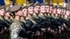 UKRAINE – Ukrainian servicewomen during a military parade to celebrate Independence Day of Ukraine. Kyiv, August 24, 2018