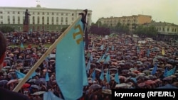 Митинг в День памяти жертв депортации крымских татар в Симферополе, 17 мая 2020 года